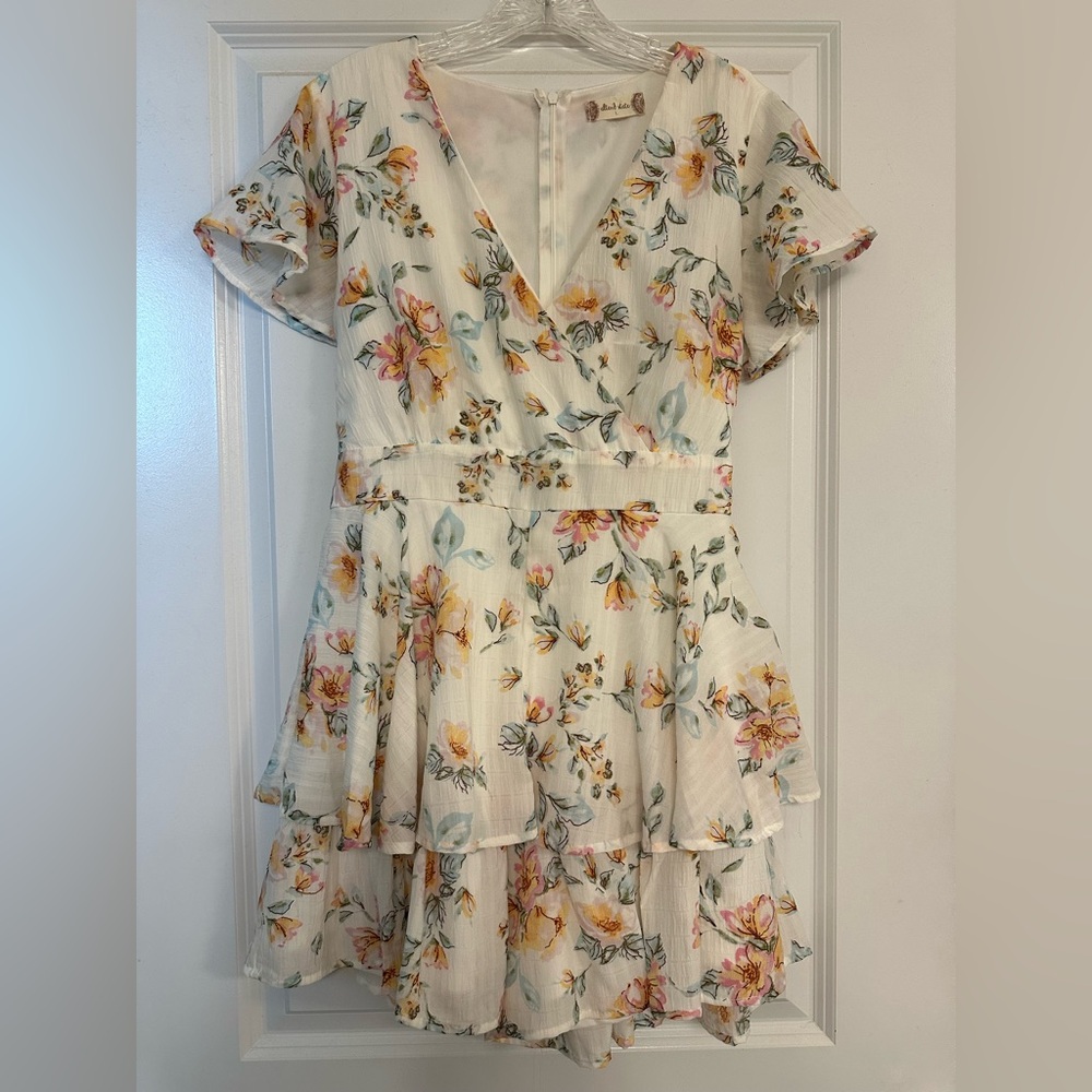 Altard State Floral Ruffle Skort Dress